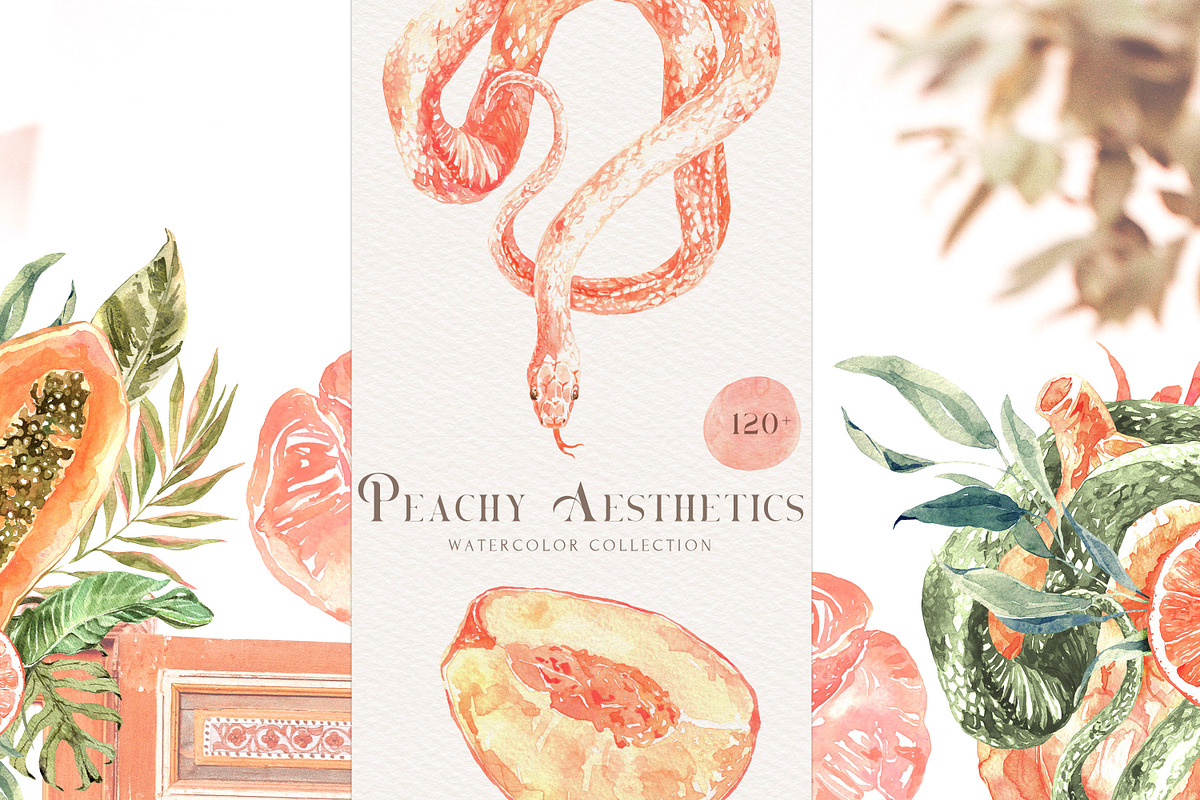 Peach Aesthetics Tropical Summer, an Illustration by Cat In Colour (Photo 1 of 10)