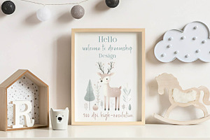 Watercolor Christmas Sublimation Cli