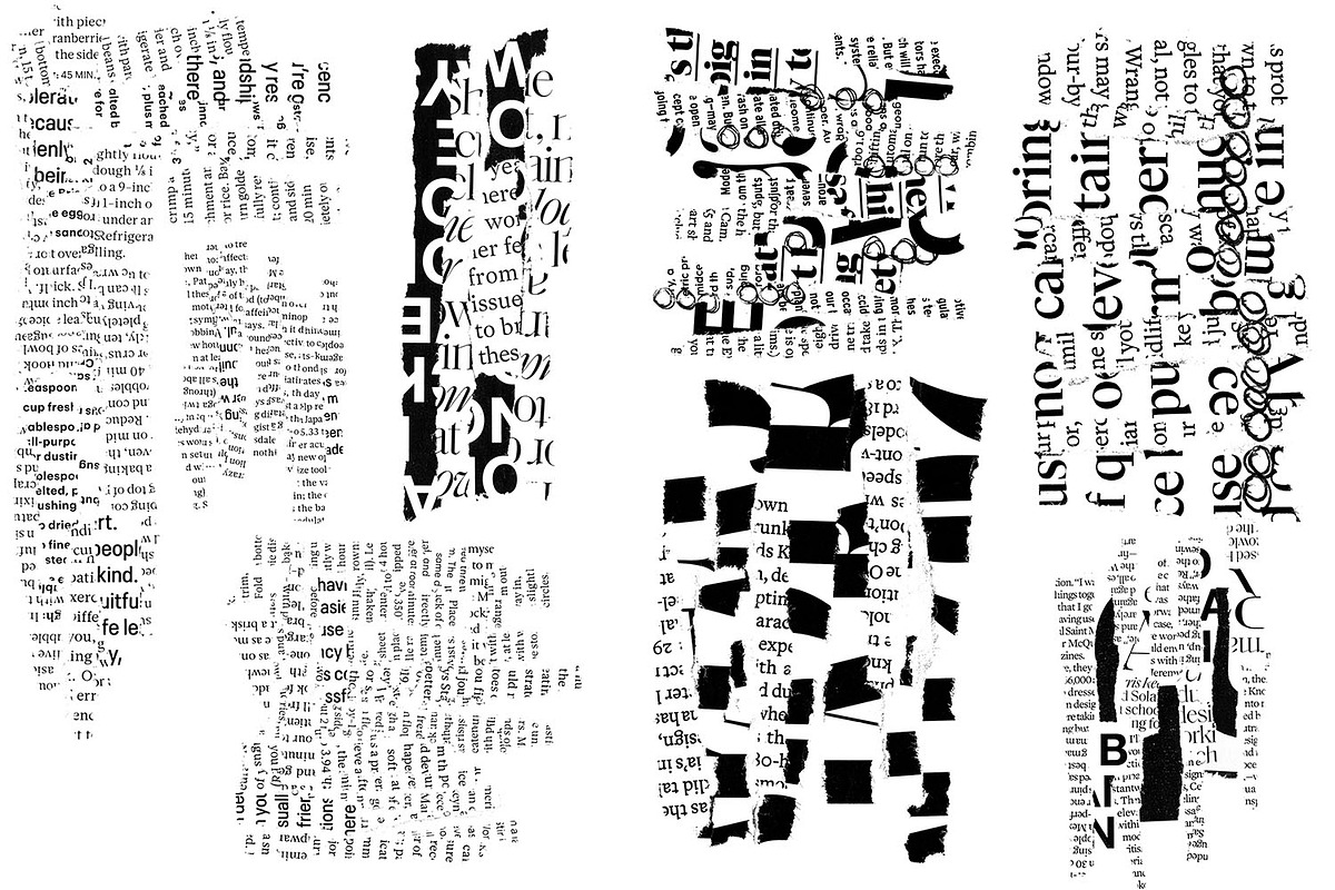 Text Collage Photoshop Brushes, a Brush Add-On by Heather Green Designs (Photo 5 of 12)