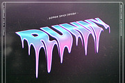 Liquid Melted Text Effects vol 1, a Layer Style Add-On by Andrew Skoch Design (Thumbnail 6 of 10)