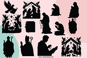 Christian Silhouette SVG Bundle, an Object Graphic by AIW SOLUTIONS (Thumbnail 3 of 4)