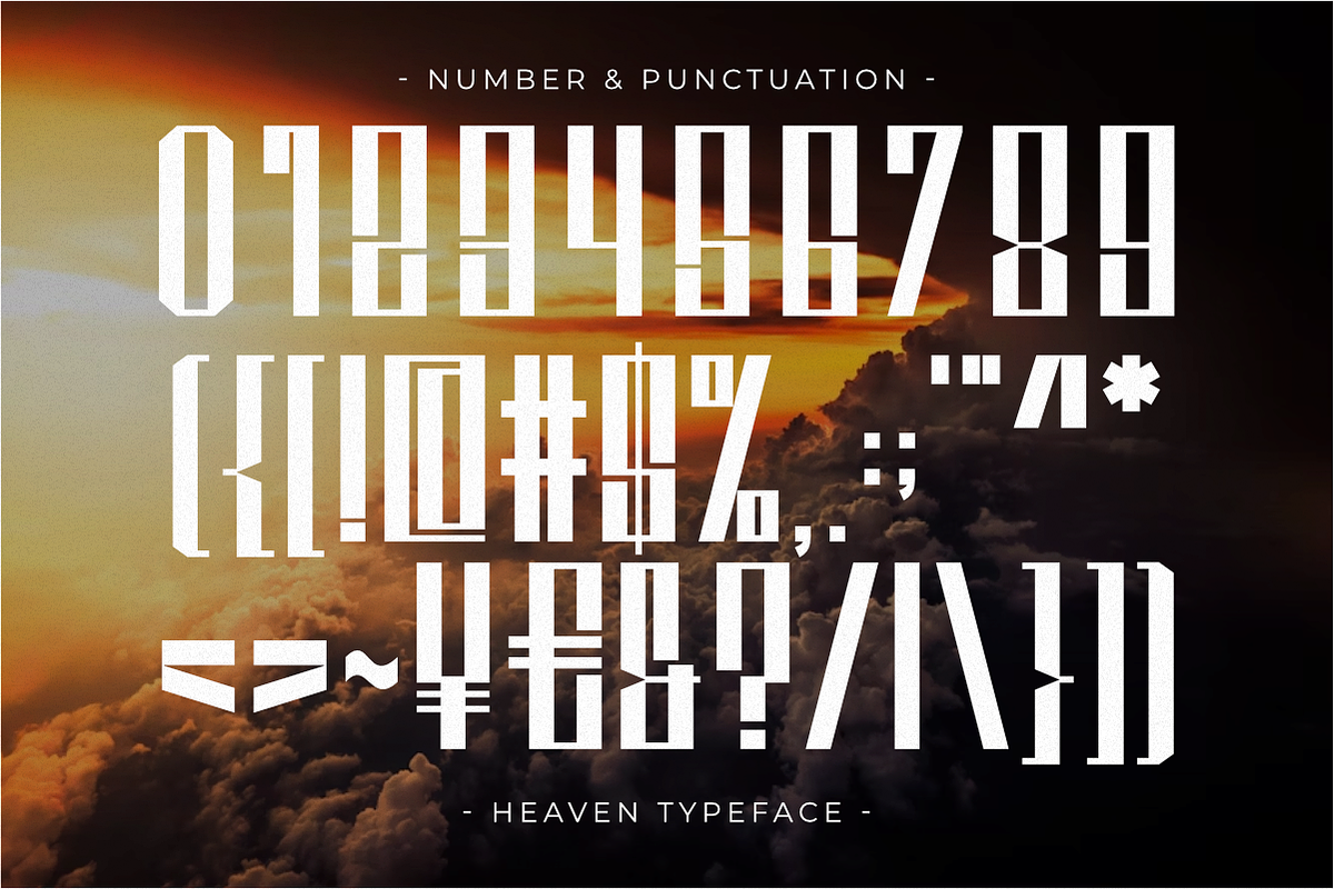 Heaven - Ultra Condensed Sans Serif, a Sans Serif Font by Pian45 Studio (Photo 6 of 8)