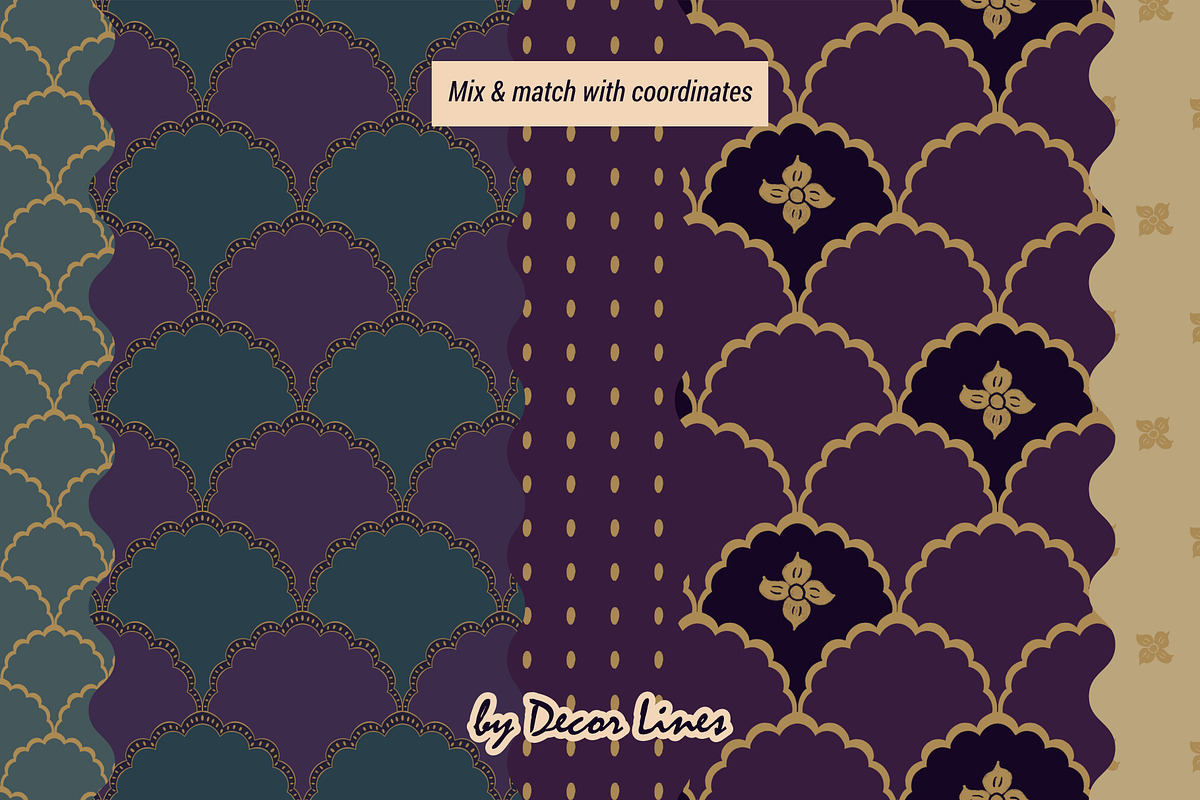 Midnight Saffron, a Decorative Illustration by Decor Lines (Photo 7 of 10)