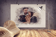 Editable Watercolor Photoshop Effect, an Action Add-On by Photoshop Action (Thumbnail 2 of 17)