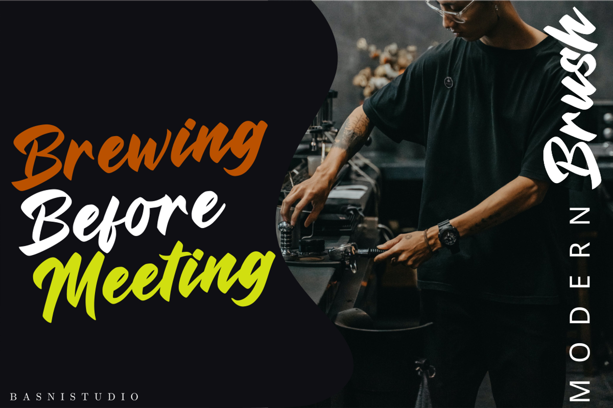 King Rimba Modern Brush Font, a Handwritten Font by Basnistudio (Photo 3 of 7)