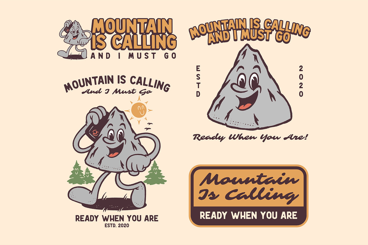 Friendly Outdoor Mascot Characters, an Object Illustration by MovinkGraphicStudio (Photo 8 of 15)