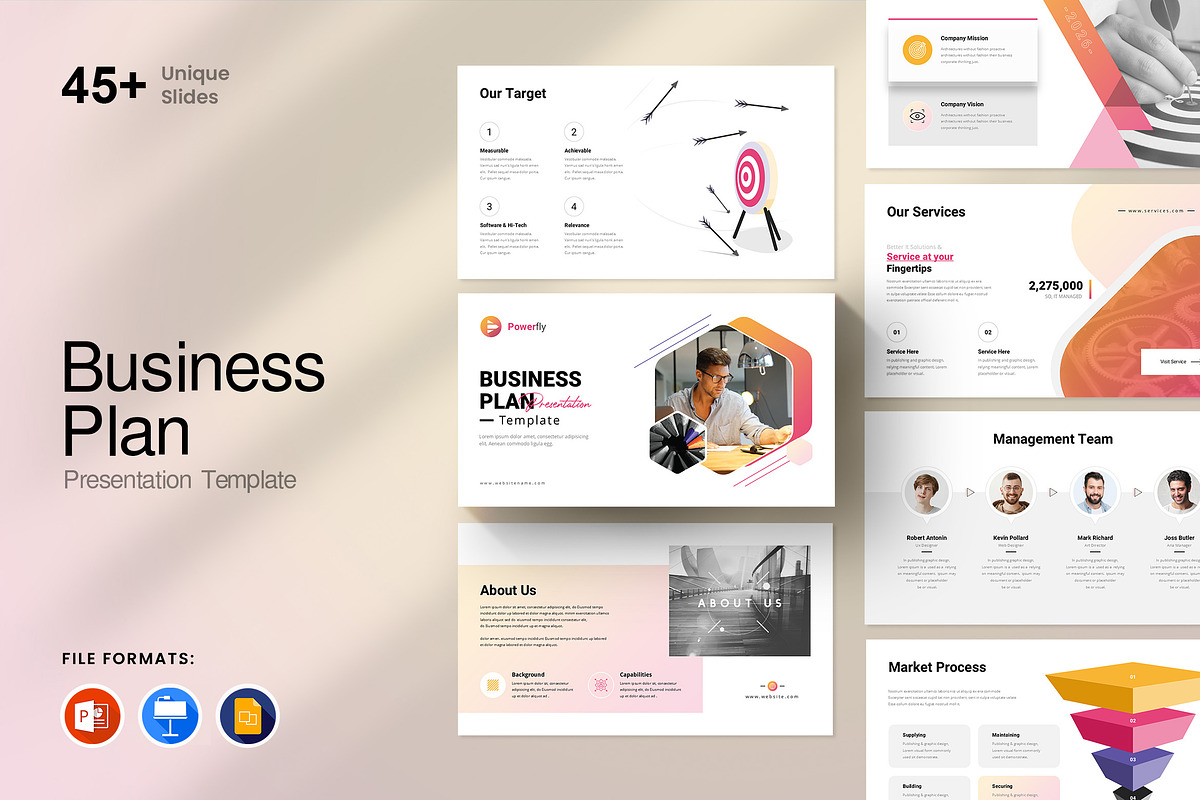 Business Plan Presentation Template, a Presentation Template by GenerousArt (Photo 1 of 8)