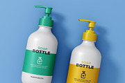 Soap Bottle Mockup, a Packaging Mockup by AlkStudio (Thumbnail 5 of 9)
