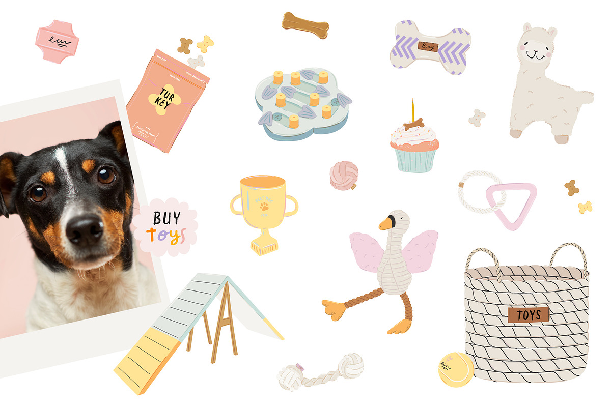 Dog Care Essentials & Funny Quotes, an Object Graphic by Ruslana Lubenets (Photo 6 of 19)