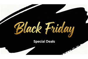 Black Friday greeting card