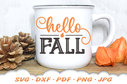 Hello Fall SVG, a Graphic by Cloud9DesignSVG (Thumbnail 4 of 5)