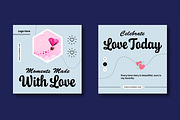 Valentine Social Media Post Template, a Social Media Template by MightyDesign (Thumbnail 3 of 8)