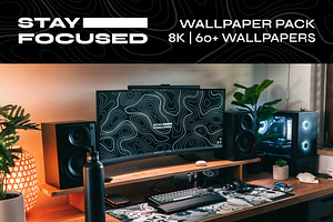 Stay Focused Wallpaper Pack, a Background Graphic by CDS Premium