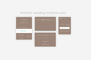 Minimalist Wedding Invitation Pack, an Invitation Template by Knofe (Thumbnail 4 of 6)