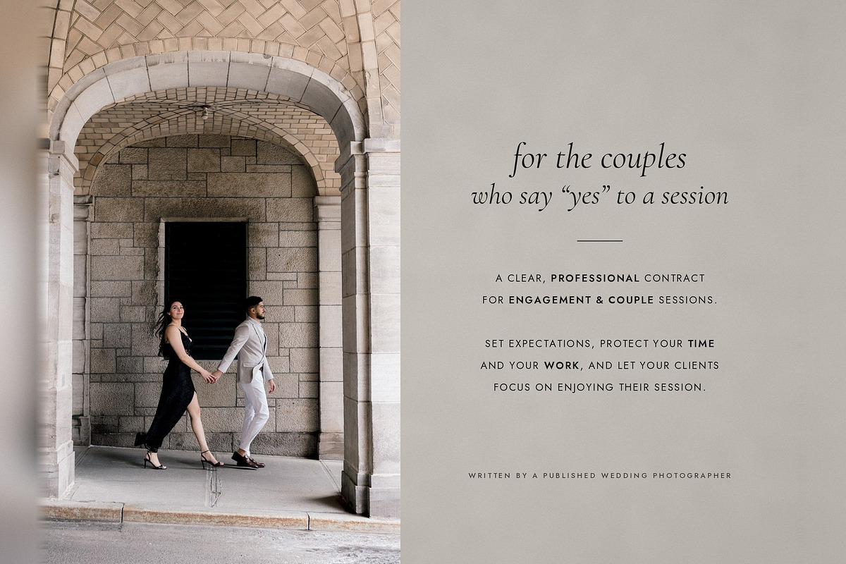 Engagement Session Contract, a Stationery Template by Cagdas Yoldas (Photo 3 of 8)