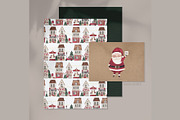 Christmas Village watercolor set, a Decorative Illustration by Estudio 812 (Thumbnail 8 of 10)