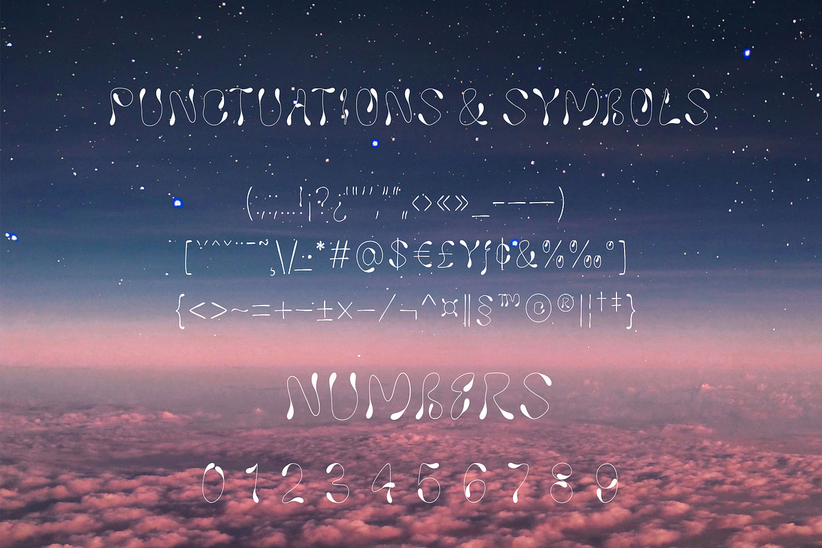 Liquid Alien Display Font, a Handwritten Font by Tera Asset Garage (Photo 5 of 6)