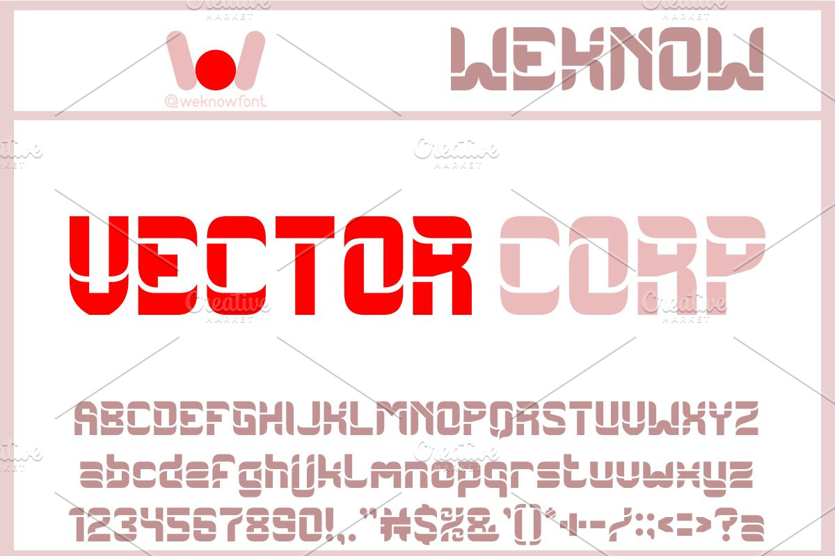 Robot Design Font, a Font by weknow (Photo 3 of 8)