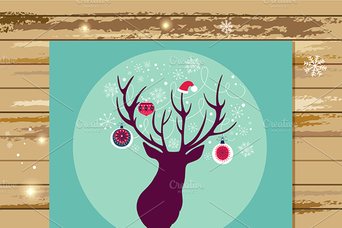 Collection of Christmas cards, a Decorative Illustration by MoleskoStudio (Photo 7 of 7)