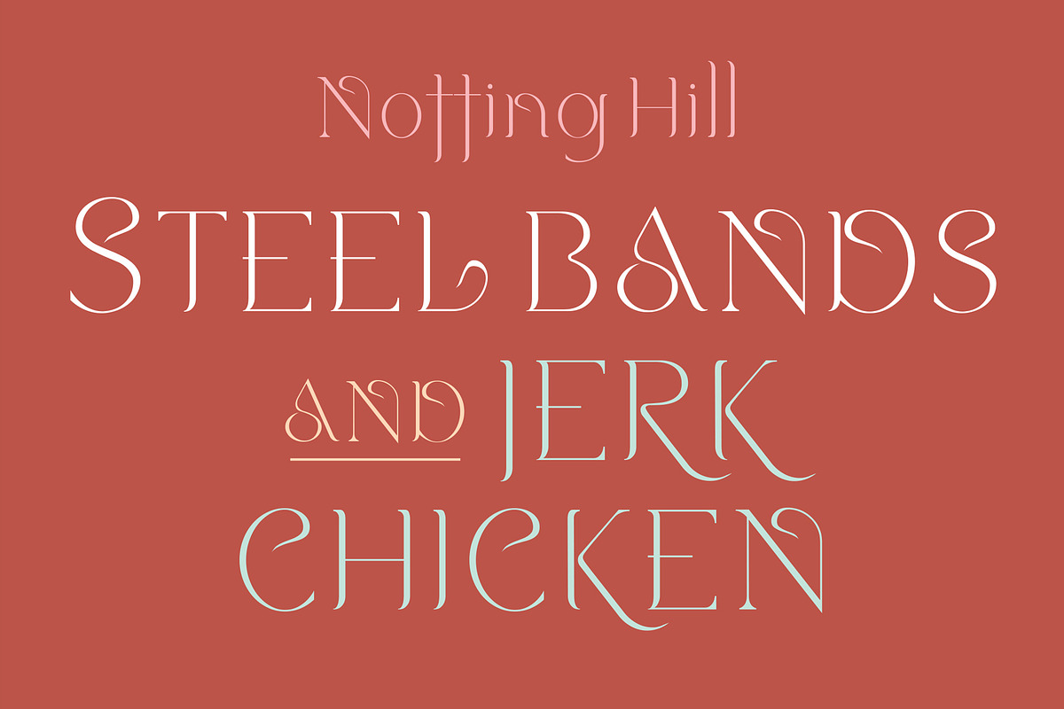 Notting Hill. Stylish new serif font, a Serif Font by LostandFoundry (Photo 1 of 6)