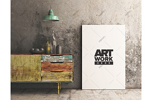 Canvas Mockup Reclaimed Cabinet