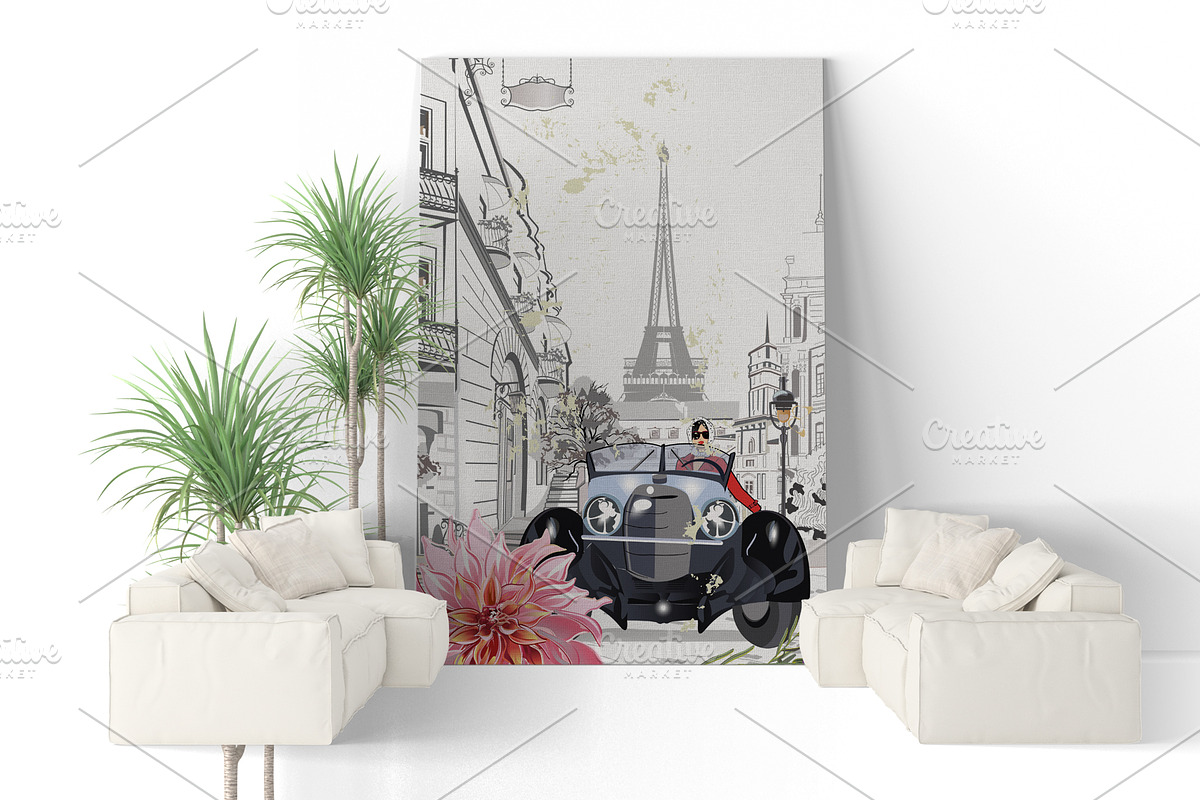 Girl driving a car in the city., a Person Illustration by Laifalight (Photo 3 of 3)