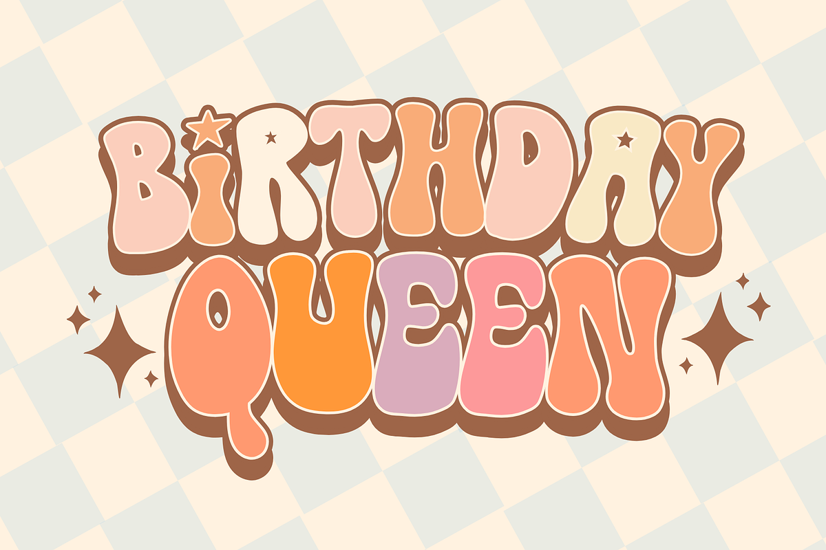 Groovy Star is a groovy font, a Sans Serif Font by Brown Cupple (Photo 2 of 6)