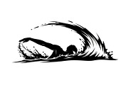 Swimming Sport Silhouette Vector Bun, an Illustration by jahid234 (Thumbnail 34 of 51)