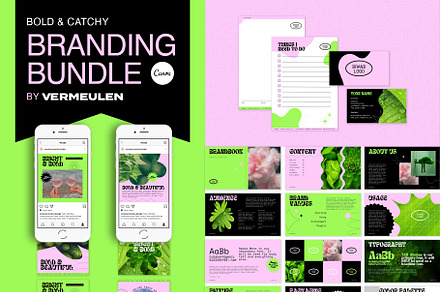 Branding Bundle Kit CANVA Bold, a Branding & Logo Template by Vermeulen Design Studio