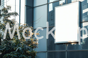 blank street sign for logo mockup, a Marketing Template by VetalStock