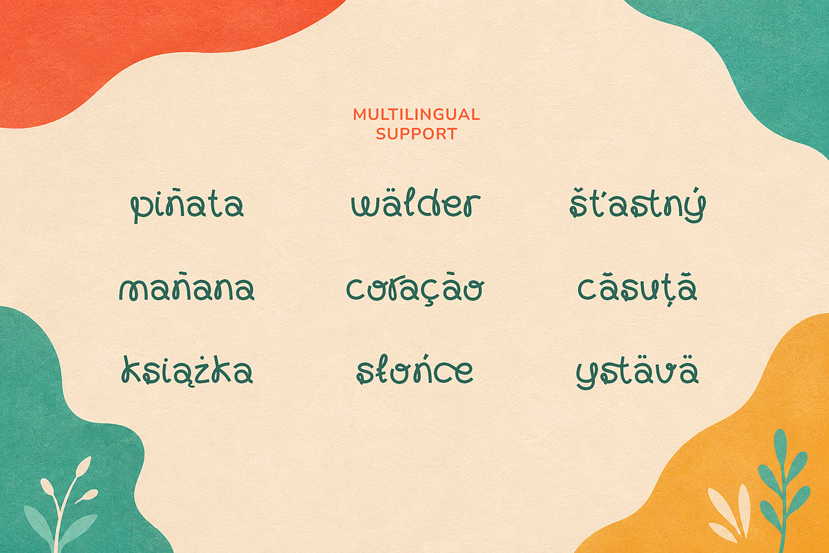 Monkeela | Playful Loop Display Font, a Sans Serif Font by Maenjari Std (Photo 4 of 10)