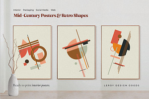 Mid-Century Posters & Retro Shapes 3