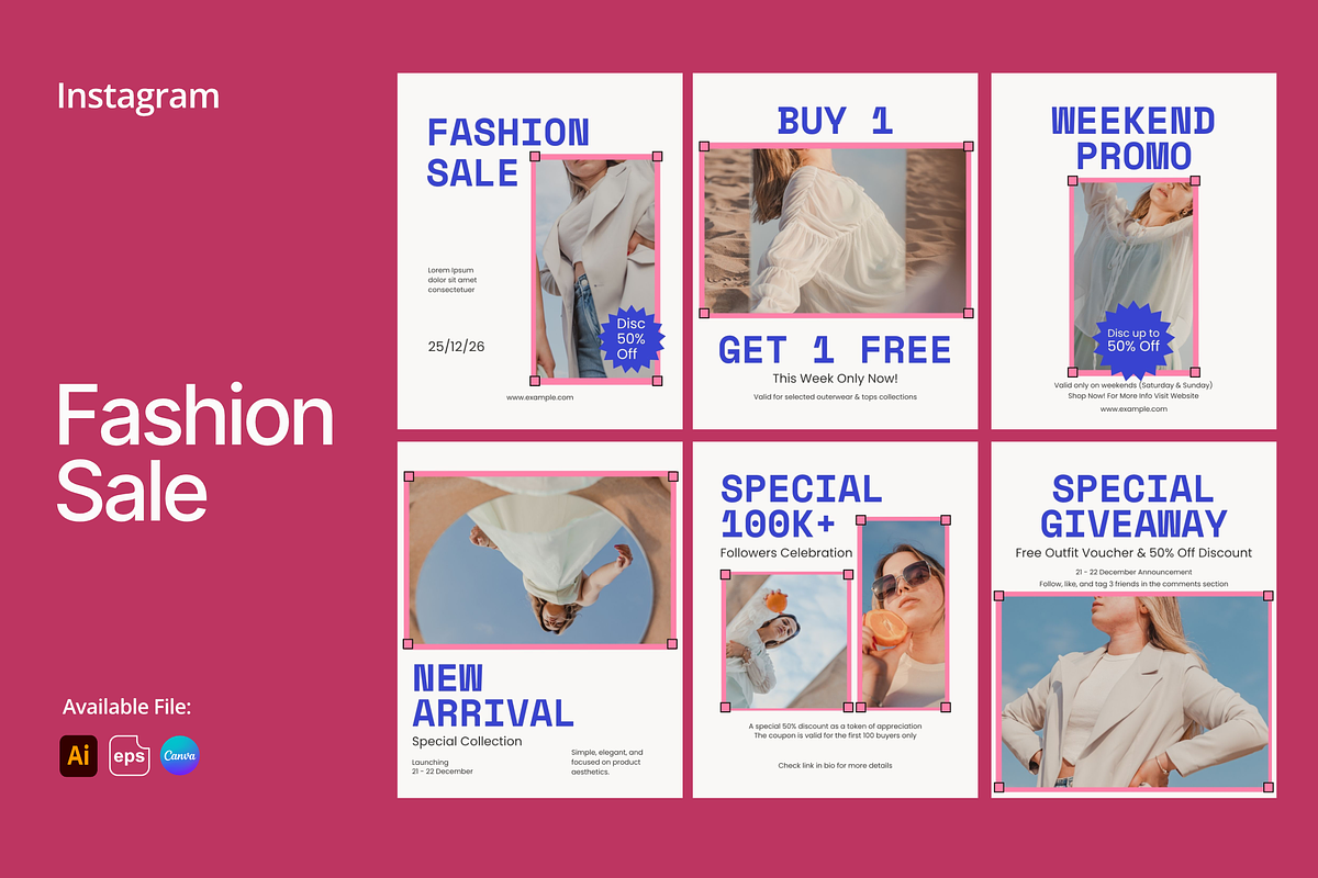 Fashion Sale Social Media Instagram, a Social Media Template by Spesifikstd (Photo 1 of 3)
