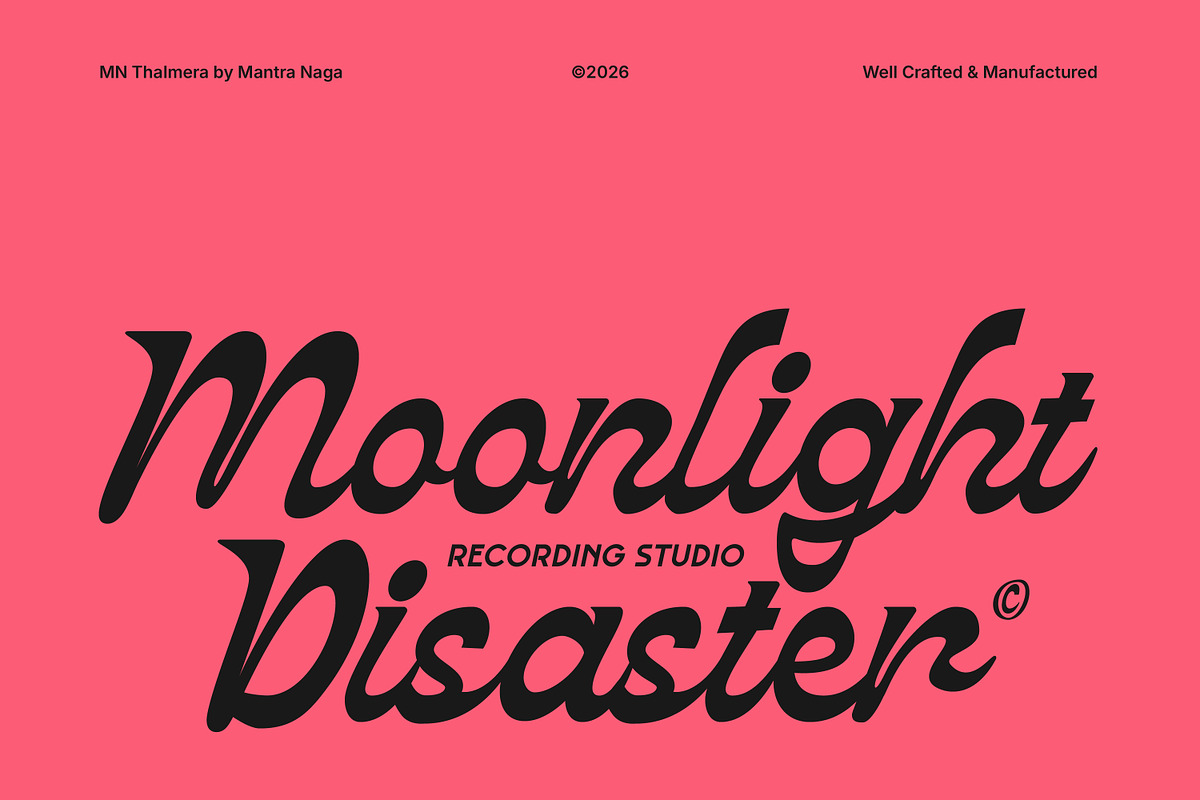 MN Thalmera - Vintage Script Serif, a Script Font by Mantra Naga (Photo 6 of 16)