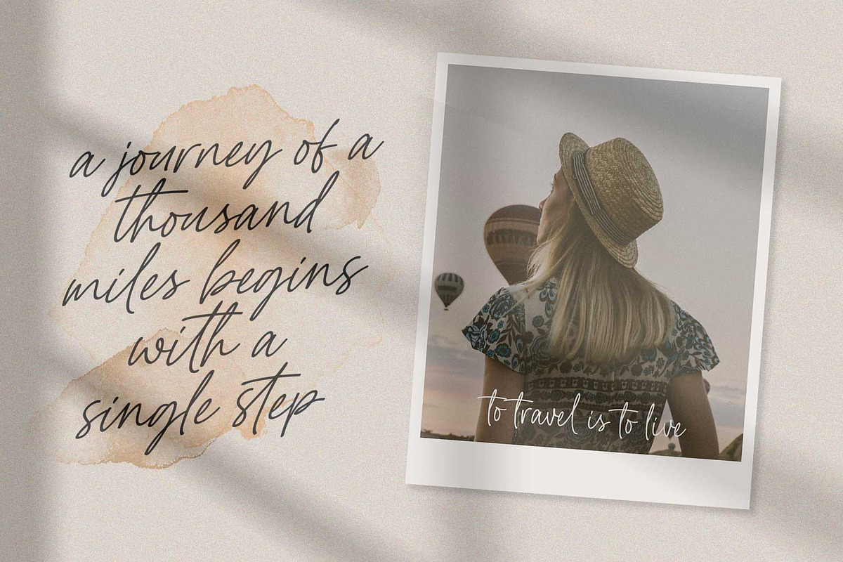 Hello October - Single Line font, a Script Font by Subectype Studio (Photo 6 of 10)