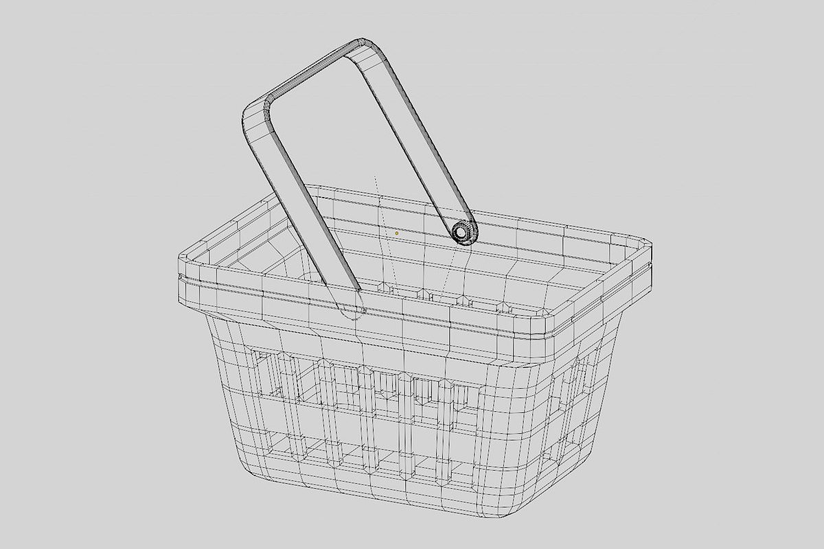 Shopping basket, an Object 3D Model by fahad121 (Photo 6 of 7)