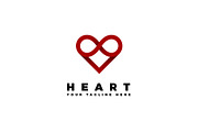 4 vector logos of hearts, a Branding & Logo Template by Magda (Thumbnail 2 of 5)