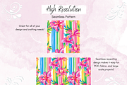 Vertical Flower Seamless, a Pattern Graphic by Paper & Pattern Studio (Thumbnail 3 of 9)
