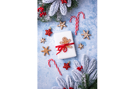 Christmas festive background with, a Holiday Photo by Yulia Furman