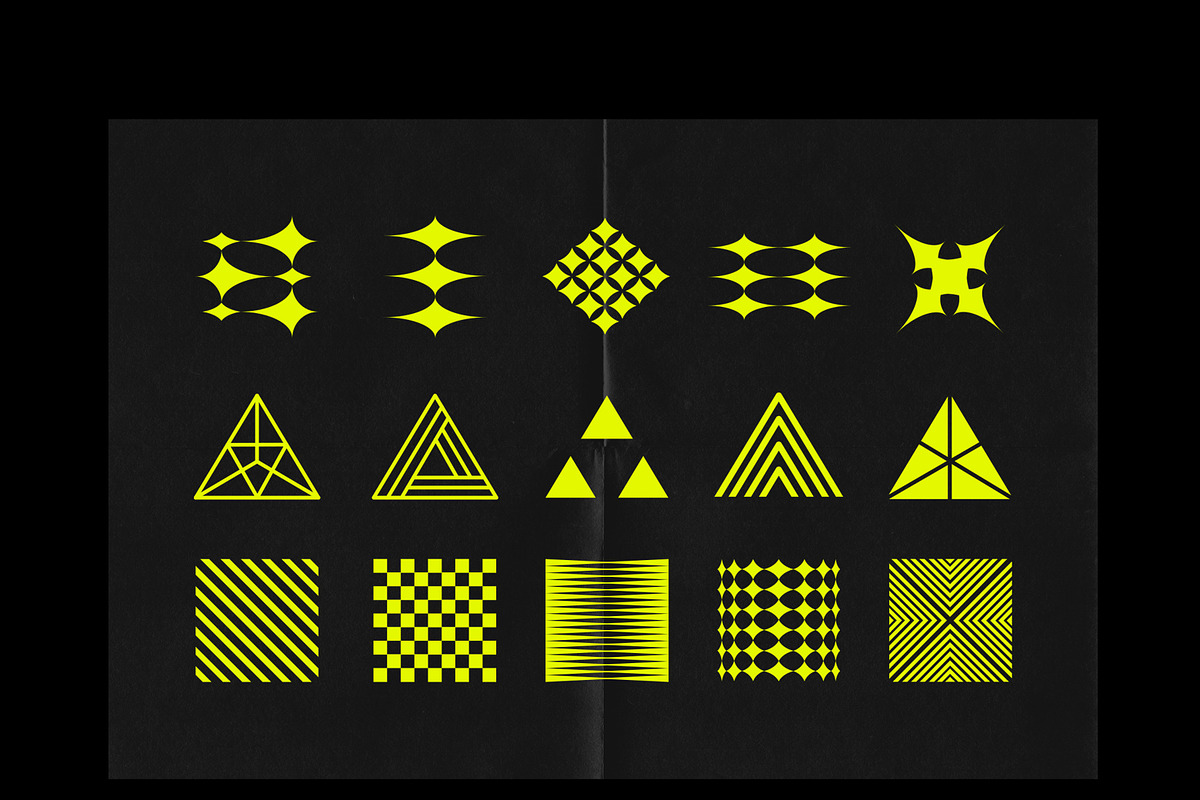 Modern & Abstract Geometric Shapes, an Outline Icon by Creative Zeune (Photo 2 of 3)
