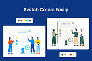 50 Business Flat Illustrations, a Finance Illustration by Brickclay (Thumbnail 4 of 10)