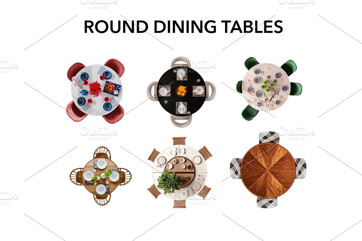 40 Kitchen Top View Elements, an Object Graphic by SketchBoyko (Photo 3 of 8)
