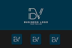 BV, VB, B, V ,Abstract Logo Design