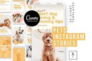 Pets Instagram Story Posts, a Social Media Template by Cultive Creative