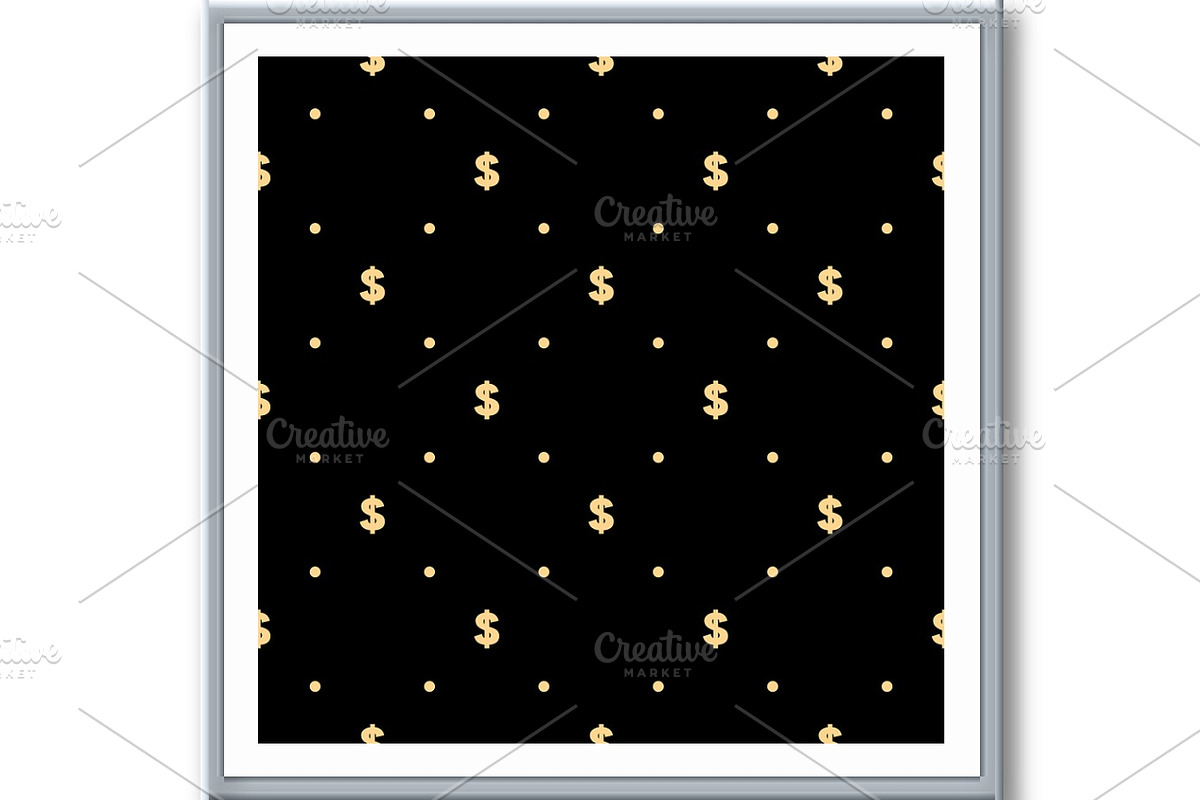 Pattern with dollar sign. Seamless, a Pattern Graphic by RODINA (Photo 2 of 3)