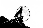 40 Wolf Moon Silhouette Vector Bundl, an Illustration by Amazin_art (Thumbnail 9 of 41)