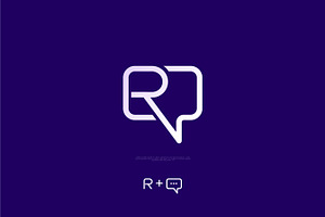 R Letter Chat Logo Design