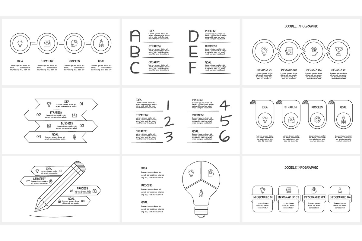 Doodle Presentation Canva Template 2 preview 4