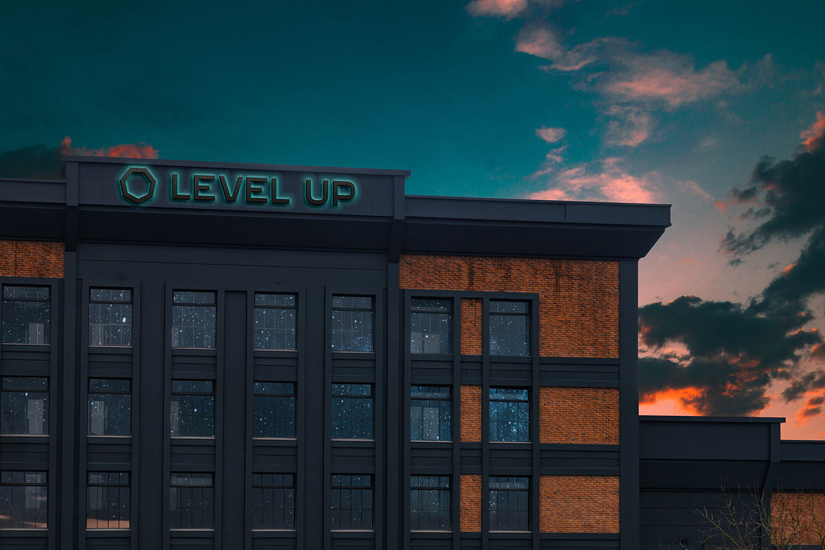 2 Logo on building mockup, a Product Mockup by Level up (Photo 4 of 5)