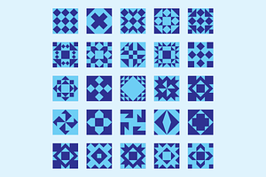 Quilt Patterns Icons